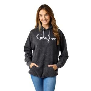 CORALINE *BROWN* Full Moon Character Art NEW $36 Pullover Hoodie Size M